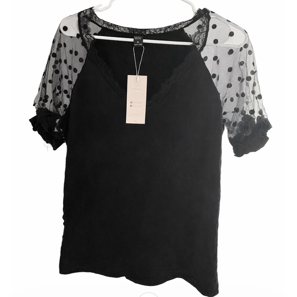 Emery Rose Tops - Emery rose black blouse NWT